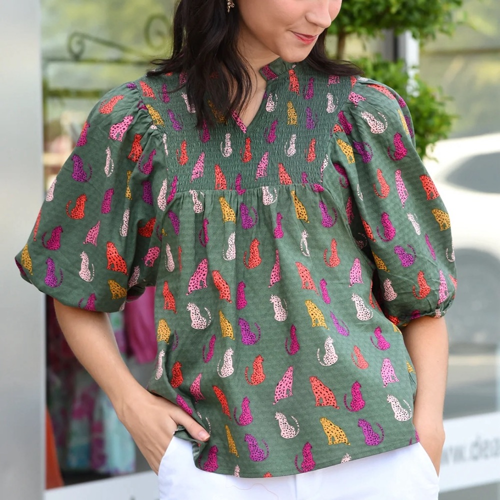 Michelle McDowell Leopard Top